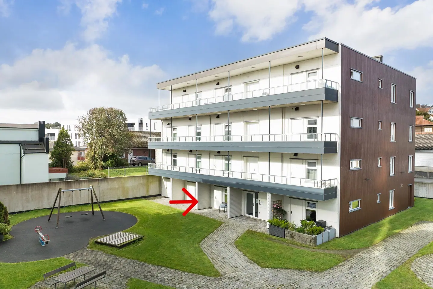 Sameiet Trio består av 31 seksjoner og har velholdte fellesarealer.