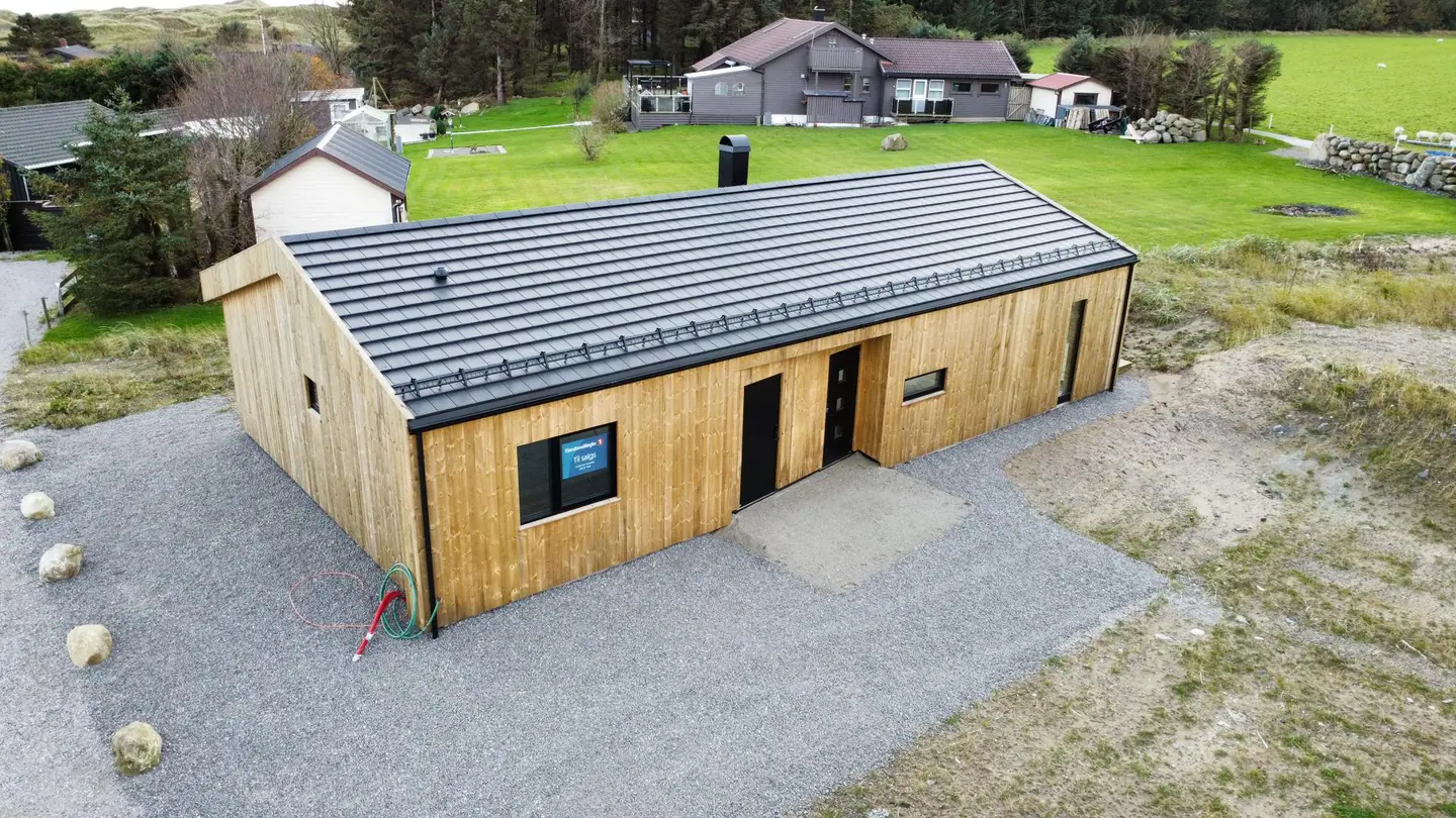 Fasade hytte nr 1.